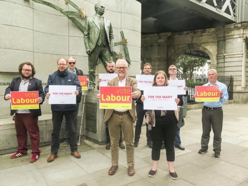 Labour supporters in Dublin for the general election