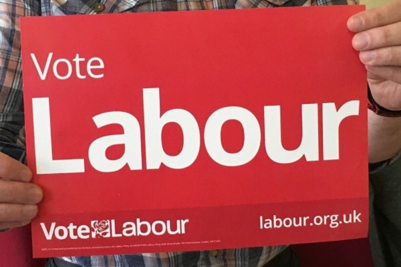 Vote Labour poster