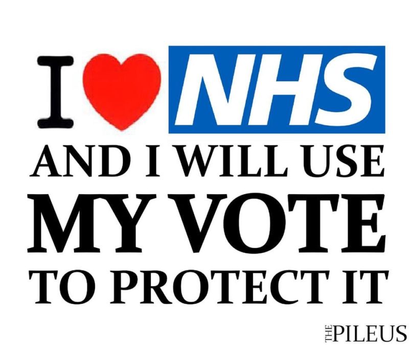I love the the NHS and I will use my vote to protect it.
