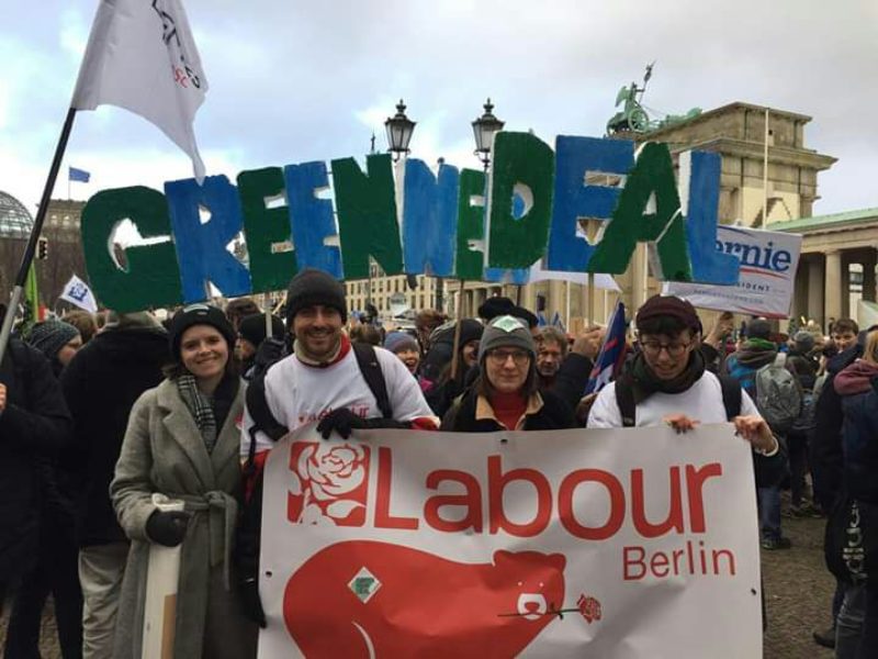 Labour Berlin members at a climate demo