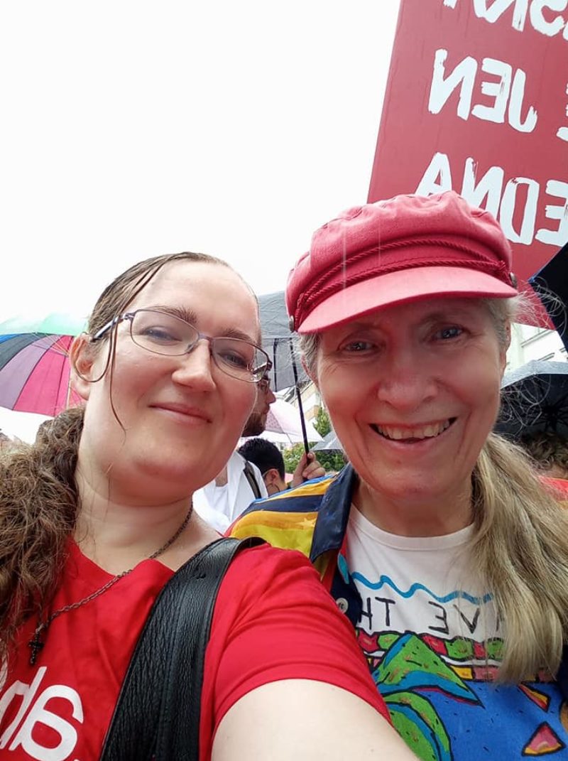 Jade MacEwan and Anne Wafer at Prague Pride 2019